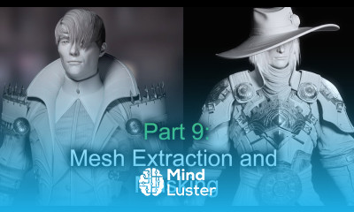 Part 9 Mesh Extraction and Masking Zbrush for beginners tutorial series