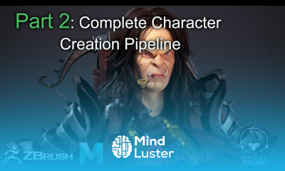 Part 2 Create Realtime 3d Character for game in maya zbrush substance painter