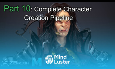 Part 10 Texturing Create Realtime 3d Character for game in maya zbrush substance painter