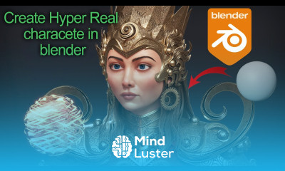 Create a Hyper Realistic character in Blender Blender character modeling sculpting texturing