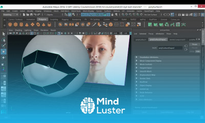05 Blocking eyelid in Maya