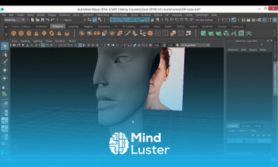 11 Refining lip in Maya