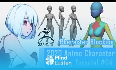 04 Anime Character 3D Modeling Tutorial 2020 – Character Blocking