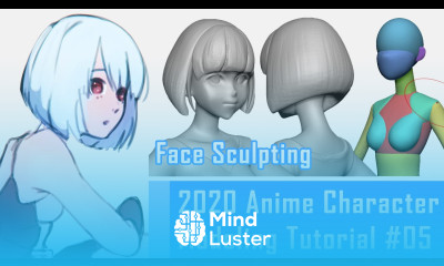 05 Anime Character 3D Modeling Tutorial 2020 – Face Sculpting