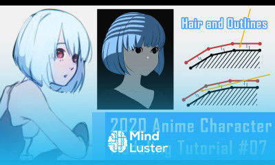 07 Anime Character 3D Modeling Tutorial 2020 – Hair Outlines