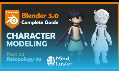 22 Blender 3 0 Character Modeling Tutorial Retopology 03 2022