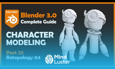 23 Blender 3 0 Character Modeling Tutorial Retopology 04 2022