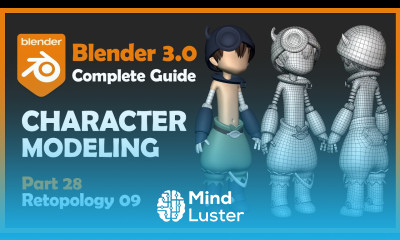28 Blender 3 0 Character Modeling Tutorial Retopology 09 2022