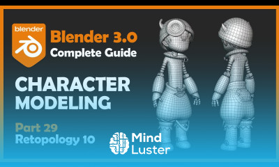 29 Blender 3 0 Character Modeling Tutorial Retopology 10 2022