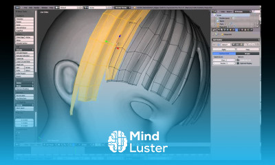 Part 19 24 Blender anime character modeling tutorial Hair side