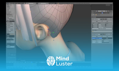 Part 20 24 Blender anime character modeling tutorial Hair back