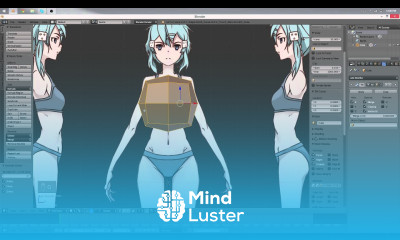 Part 1 40 Anime Character 3D Modeling Tutorial II Reference and Basemesh