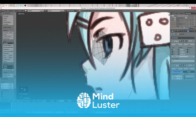 Part 8 40 Anime Character 3D Modeling Tutorial II Eyes and Nose