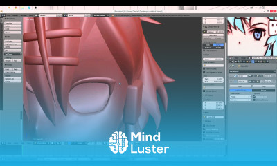 Part 22 40 Anime Character 3D Modeling Tutorial II Face Details