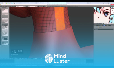 Part 25 40 Anime Character 3D Modeling Tutorial II Neck Connection