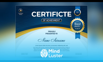 Appreciation Award Certificate Design in Adobe Photoshop CC Certificate Design Vertex Graphic