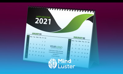 Happy New Year 2021 Calendar Design Desk Calendar Design in Illustrator Cc Vertex Graphic