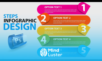How to Steps Infographic Design in Adobe Photoshop Infographic Vertex Graphic