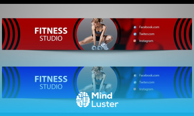 How to Design Fitness YouTube Channel Art in Photoshop Channel Art Design Vertex Graphic