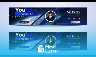 How to Design YouTube Channel Art In Adobe Photoshop Channel Art Vertex Graphic