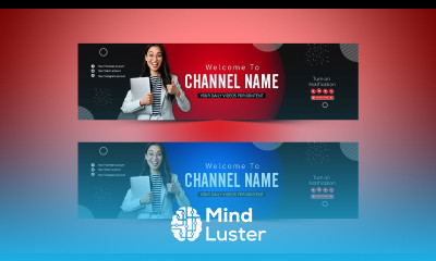 How to Make Professional Business YouTube Banner Adobe Photoshop Cc