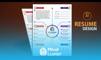 How to Creative Resume CV Design In Illustrator Make CV in Illustrator Vertex Graphic