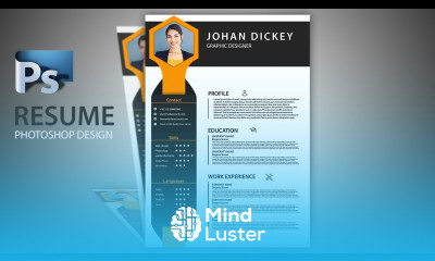 How to Job Winning Resume Design by Using Adobe Photoshop CV Design Vertex Graphic