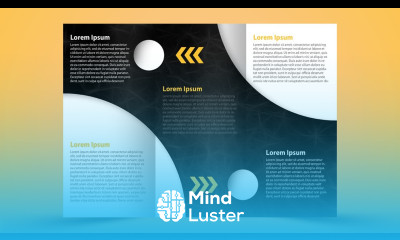 How to Design Tri Fold Brochure In Photoshop Business Brochure Design Vertex Graphic