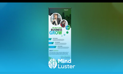 Corporate Roll Up Banner Design Creative Roll up Banner Vertex Graphic