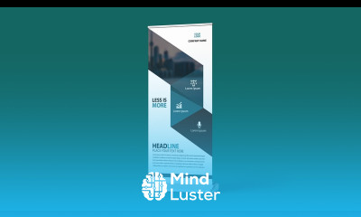 How to Design Standee Banner In Photoshop Rollup Banner Design Vertex Graphic