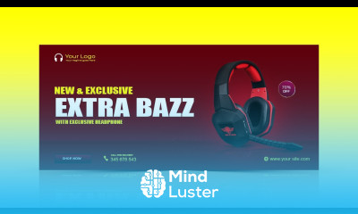 Simple but Catching Web Banner Design in photoshop Cc Banner Design Vertex Graphic