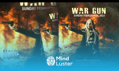 ACTION MOVIE Poster Design in Photoshop Poster Design Vertex Graphic