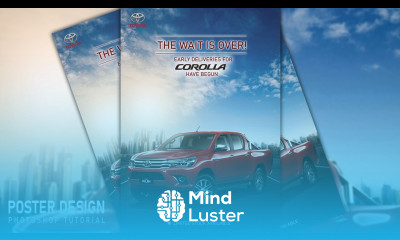 How to Make Rent A Car Poster in Photoshop Cc Poster Design Vertex Graphic