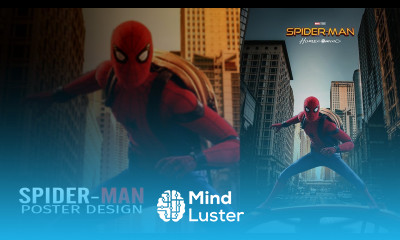 Spider Man Poster Design in Photoshop Cc Spider Man Vertex Graphic