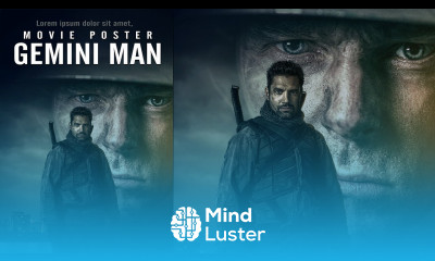 Gemini Man Movie Poster Design in Photoshop Action Movie Poster Vertex Graphic