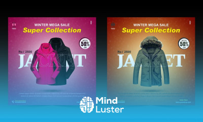 Winter Season Collection Social Media Post Design in Photoshop Winter Collection