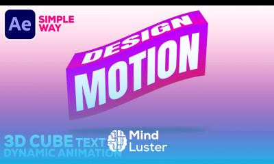 Rotating 3D Cube Dynamic Text Animation in After Effects