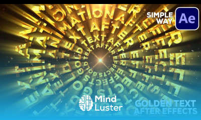 Create Golden ROTATING Text Animation in After Effects