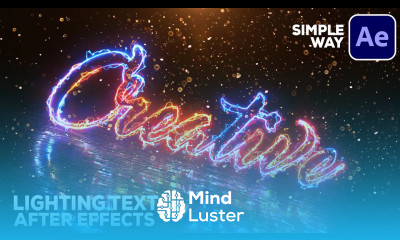 After Effects Electric Light Text Animation with AMAZING Reflection