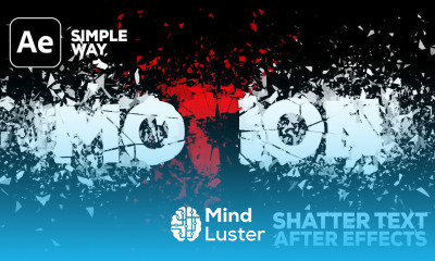 Create Shatter Text Animation in After Effects No Plugins Used