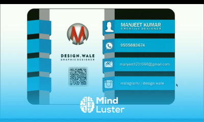 Business Card Design in CorelDraw x7 Tutorial Design wale