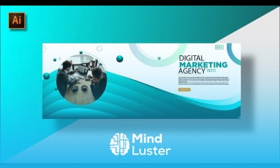 Illustrator Tutorial Simple Web Banner Design Digital Marketing Agency Hindi