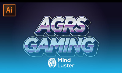 Mascot Esport Sporty Text Logo Design in Adobe Illustrator Tutorial