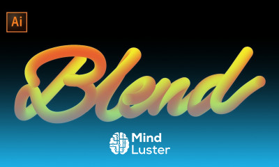3D Blend Text Effect in Adobe Illustrator