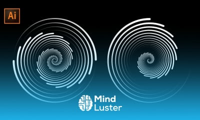 Line Spiral Vortex in Adobe Illustrator