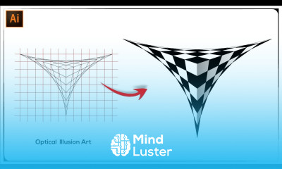 Geometric Optical Illusion Art in Adobe Illustrator Tutorial Step By Step Easy Tutorial