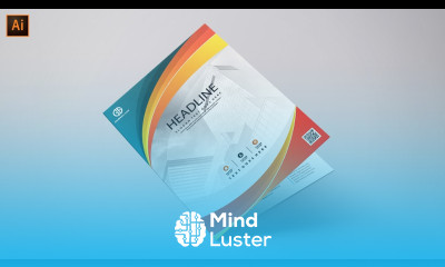 A4 Business Brochure Cover Design Adobe Illustrator Tutorial