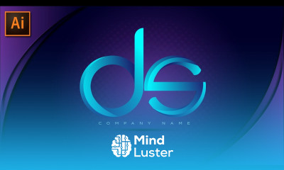 How to make a DS Logo design in Adobe illustrator easy tutorial