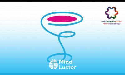 Adobe illustrator CC Tutorial How to Create Drink Glasses Logo Design Pen tool Tutorial