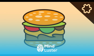 Learn logo design illustrator How to Create Burger Logo illustration ...